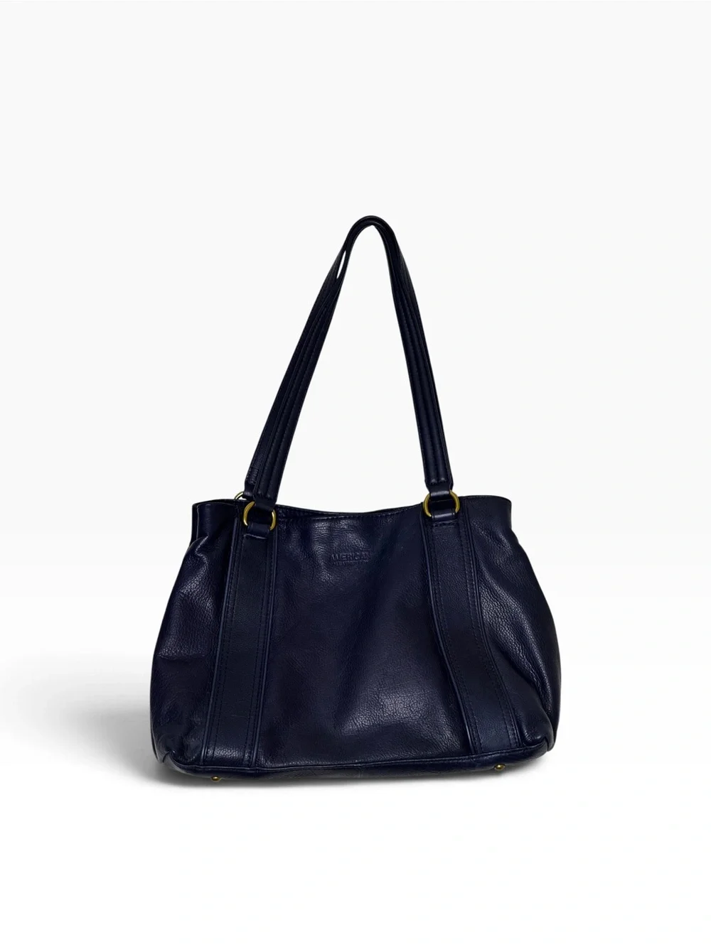 American Leather Co. Val Perfect Satchel, EUC, Navy